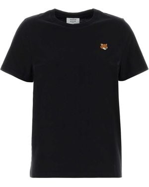 Maison Kitsuné Fox Head Regular Tee-Shirt - Black