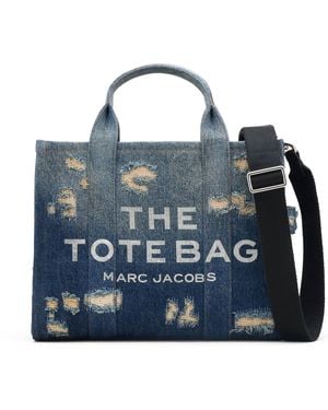 Marc Jacobs The Medium Tote Distressed - Blue