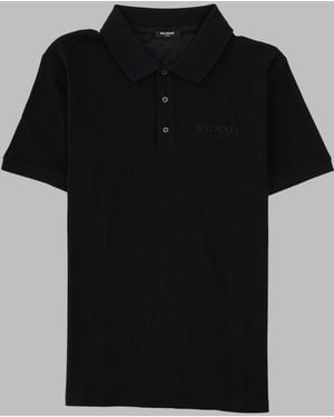 Balmain Polo Con Logo - Black
