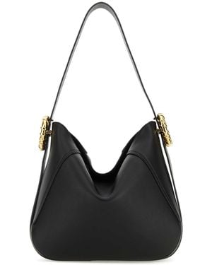 Lanvin Leather Melodie Shoulder Bag - Black