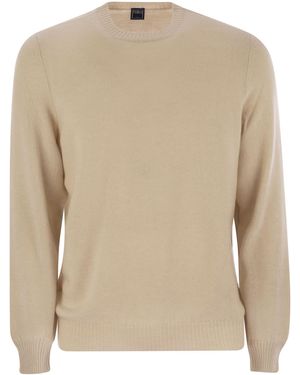 Fedeli Argentina Persia Cashmere Crew Neck - Natural