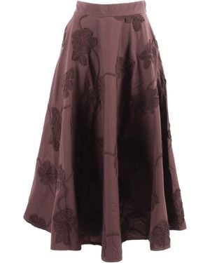 ROTATE BIRGER CHRISTENSEN Berty Sun Flower Skirt - Purple