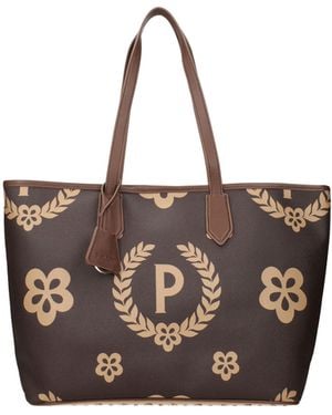 Pollini Shoulder Bags Pvc/Cream - Brown