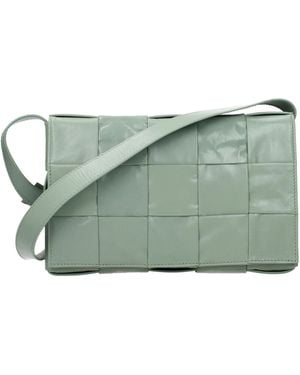 Bottega Veneta Cassette Crossbody Bags/Sage Leather - Green