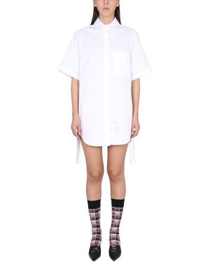 Thom Browne Mini Chemiser Dress - White