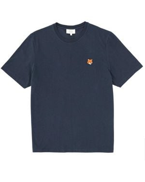 Maison Kitsuné T Shirt "Fox Head" - Blue