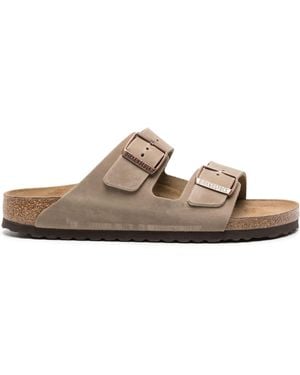 Birkenstock Arizona Leren Sandalen - Bruin