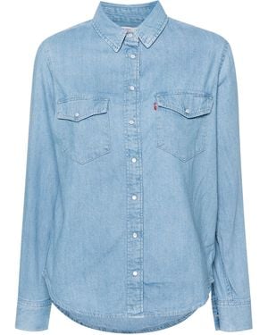 Levi's Jeanshemd Aus Baumwolle - Blau