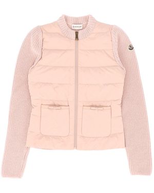 Moncler Hellrosa Strickjacke - Pink