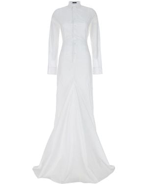 Ann Demeulemeester Che Factory Dresses - White