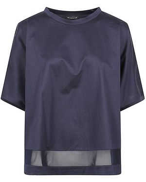 MIZUIRO Katoenen T-shirt - Blauw