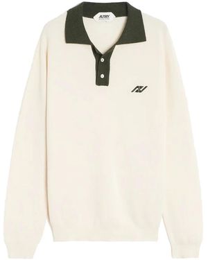 Autry Katoenen Poloshirt - Wit