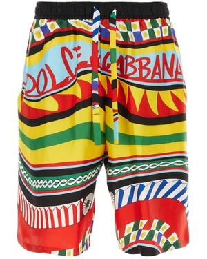 Dolce & Gabbana Twill Printed Shorts - Multicolour