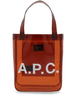 A.P.C. Small "Lou" Tote Bag - Red