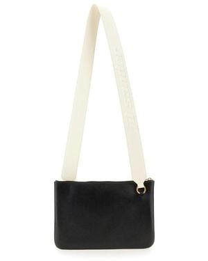 Jil Sander Luxury Leather Link Handbag - White