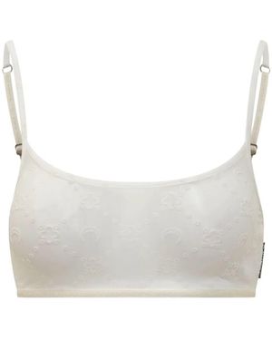 Marine Serre Bralette Met Jacquard - Grijs