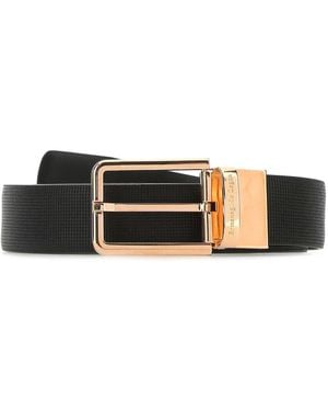 ZEGNA Leather Belt - Black