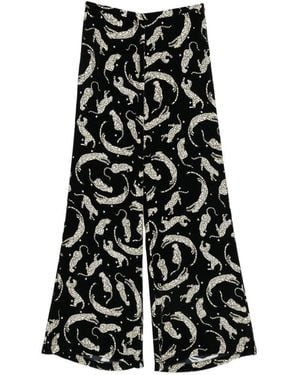 forte_forte Pritned Velvet Pants - White