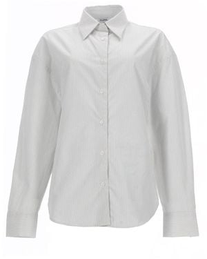 Filippa K Relaxed Stripes Shirt - White