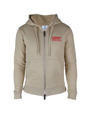 Burberry Cotton Hooded Logo Vest - Grey