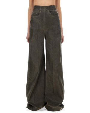 Rick Owens Drkshdw Wide-Leg Double-Knee Jeans - Gray
