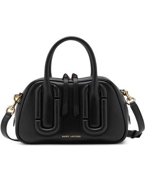 Marc Jacobs The Bauletto Leather Tote Bag - Black