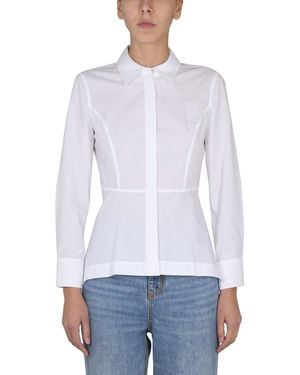 Tory Burch Poplin Shirt With Removable Collar - White