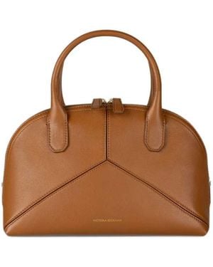 Victoria Beckham Victoria Doctor Small Leather Tote Bag - Brown