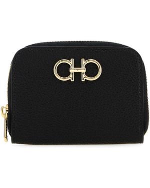 Ferragamo Gancini Card Holder - Black