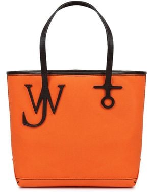 JW Anderson Tote Bag Anchor Cotton Handbags - Orange