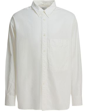 Beams Plus "Lisa Oxford Sn" Hemd - Weiß