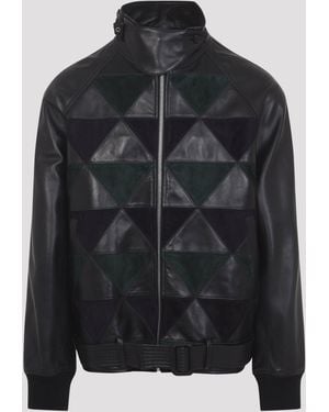 Lanvin Chaqueta bomber en intarsia - Negro