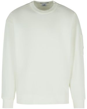 C.P. Company 'Emerized' Cotton Sweatshirt - White