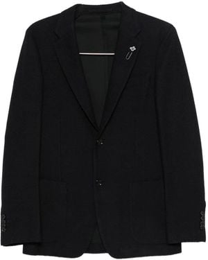 Lardini Single-Breasted Blazer - Black