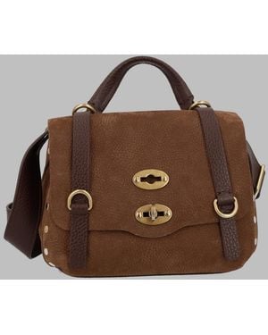 Zanellato Leather Handbag With Structured Shape - Brown