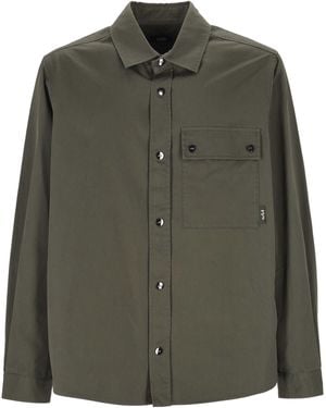 Add Grape Cotton Overshirt - Green