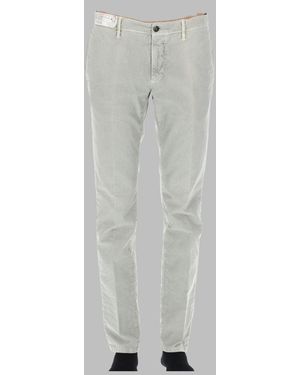 Incotex Premium Pants With Logo - Gray