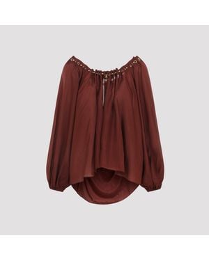 Zimmermann Aster Blouse Met Verzamelde Kralen - Rood