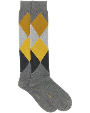 Ballantyne Diamond-shaped Socks Grey