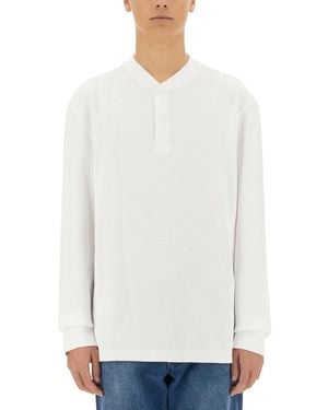 Barbour x Baracuta T-shirt "henley" - White