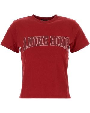 Anine Bing Shelley Mini Tee - Red