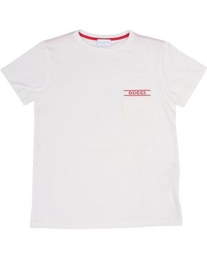 Gucci J S/s T-shirt Ctn Jersey - Wit