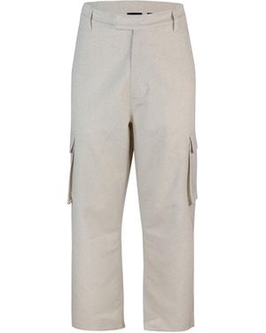Daily Paper Pantalone Linen Cargo - Grey