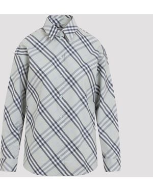 Burberry Elara Geruit Overhemd - Blauw