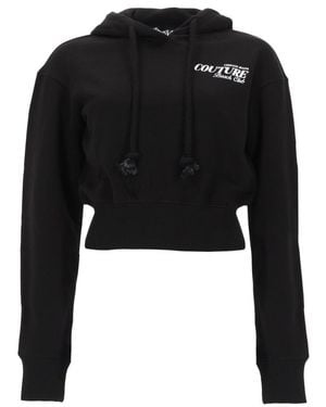Versace Jeans Couture Logo Print Crewneck Sweatshirt - Black