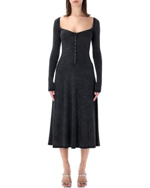 DIESEL D-Ley Midi Dress - Schwarz