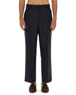 Etro Tailored Wool Trousers - Blue