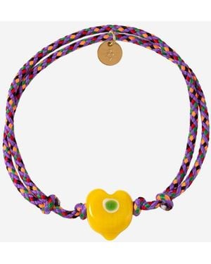 Sorbet Island Guardian Bracelet With Glass Bead - Blue