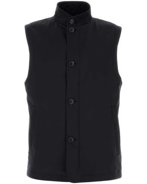 ZEGNA Motorin Sleeveless Polyester Jacket - Black