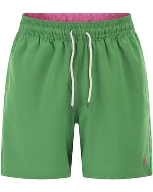 Polo Ralph Lauren Traveller Klassieke Strandboxer Van 14,6 Cm - Groen
